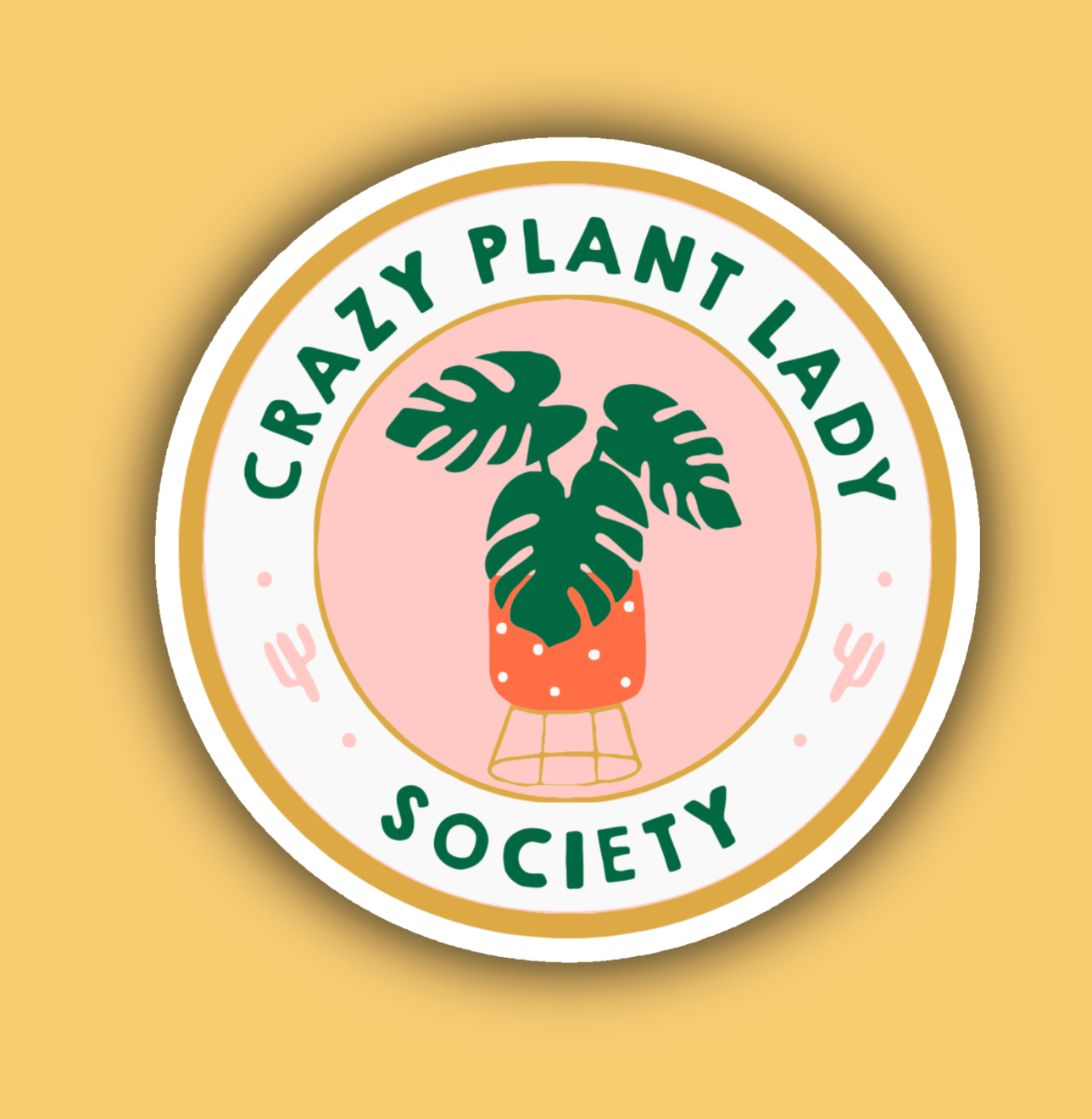 crazy plant lady sticker
