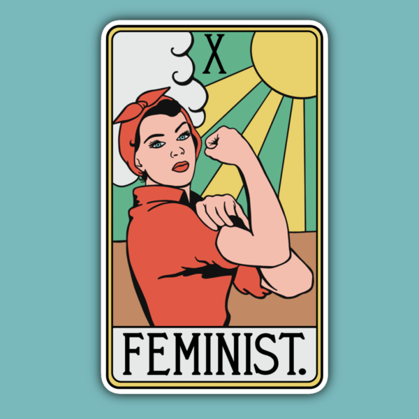 The Feminist Tarot Card Sticker