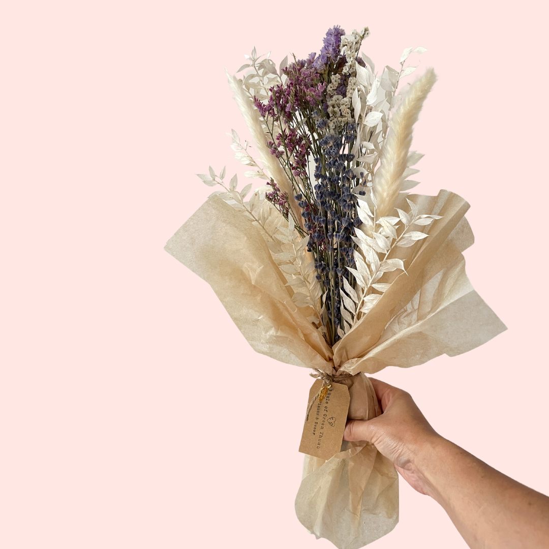 Dried flower bouquet wrap (Rustic Vibes)
